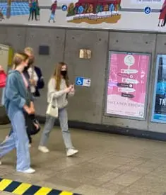 4 sheet poster sized ad at Waterloo station